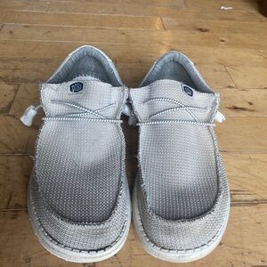 Hey Dude Light Gray Moccasins